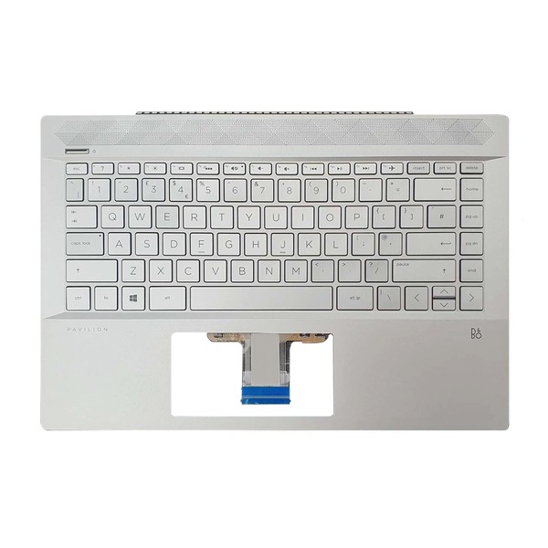 TECHNOLOGYVS PALMREST REPLACEMENT FOR Pavilion 14-CE2079NL 14-CE2640ND 14-CE2014NF UK BACKLIT