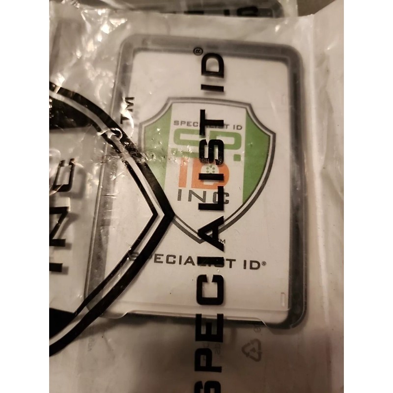 Specialist ID THREE Card Heavy Duty Plastic Badge Holder with