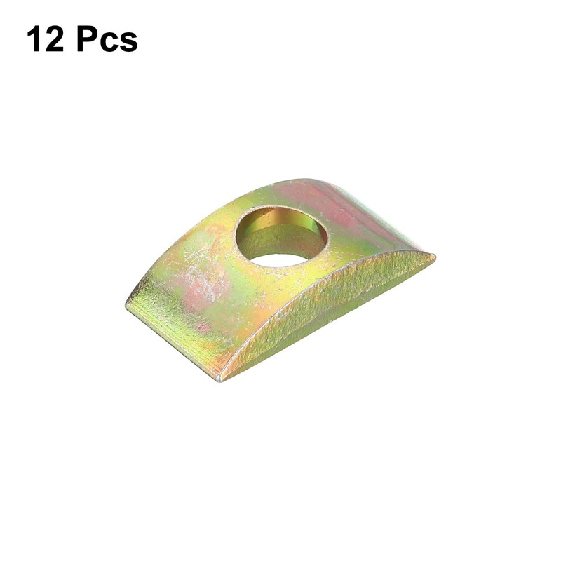 sourcing map 12pcs M8 Half Moon Nuts Washers, Iron Solid