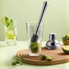 2Pcs 8 Inch Stainless Steel Cocktail Muddler and Mixing Spoon