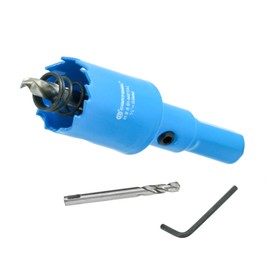 7/8 Inch Hole Saw with Arbor for Metal and Wood Cutting, Bi-Metal Hole Cutter, 7/8" Hole Saw Kit for Drywall, Wood, PVC Boards, Fiberglass and Vent Pipes