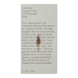 Love Tea Calming Pyramid Tea Bags, 20 Tea Bags