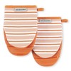 KITCHENAID Albany Mini Oven Mitt 2-Pack Set, Honey, 5.5"x8"