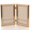 Lawrence Frames Classic Hinged Beaded Frame 4x6 Gold