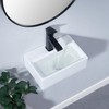 SHACO 14x10 Inch Wall Mount Bathroom Sink, Small Bathroom Sink