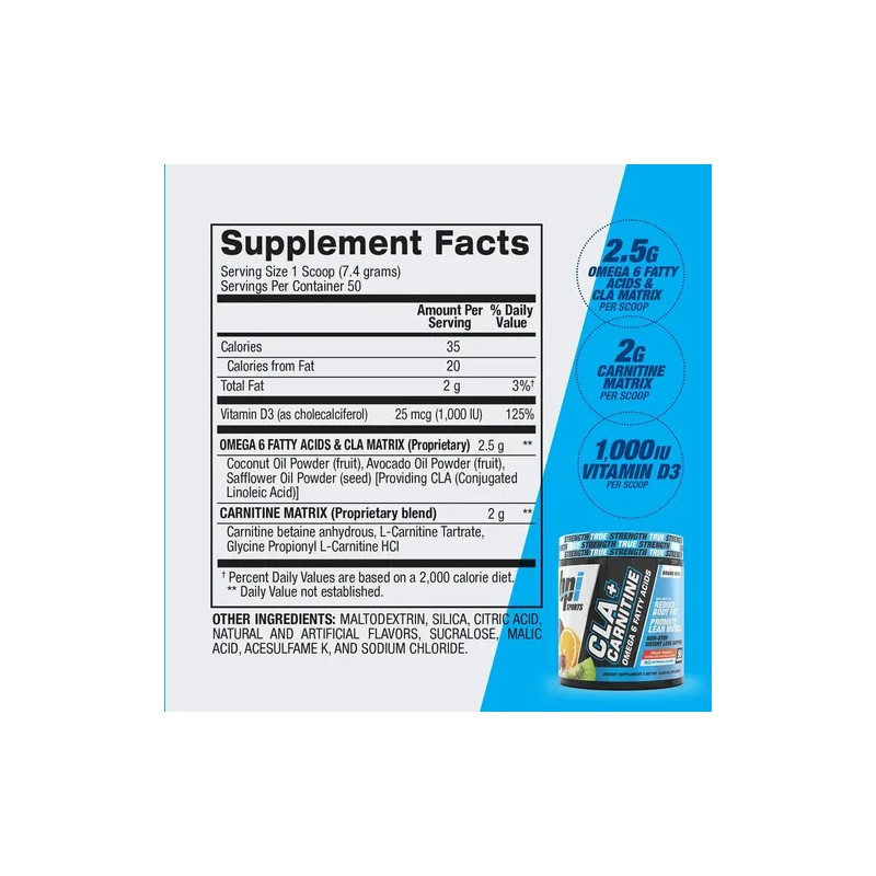 Bpi Sports Cla L-carnitina, Fruta Punch