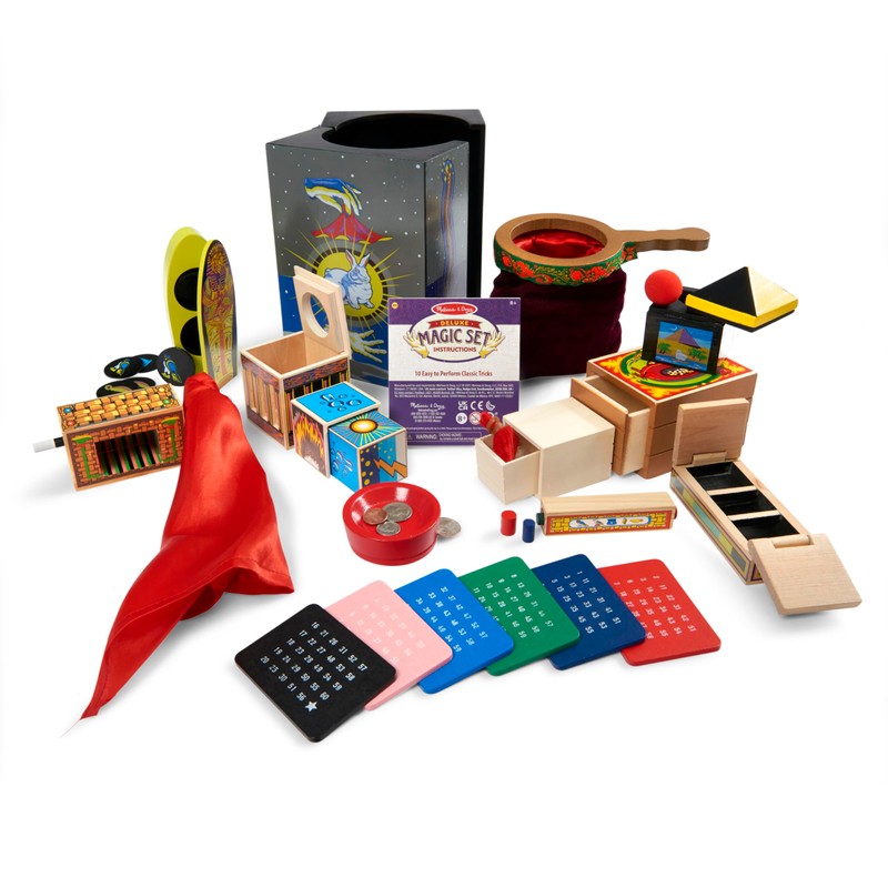 Melissa & Doug Deluxe Solid-Wood Magic Set With 10 Classic