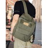 TeeYee Canvas Backpack Women's Backpack with Handle Large Capacity Girls