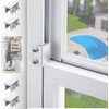 4 Sets Sliding Window Locks with Key, Window Locks for
