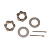 2 Sets Trailer Axle Nut Kit for 1" Trailer Spindle,