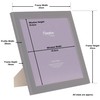 Hampton Frames OXFORD 8x8 (20x20cm) Pack of 2 Black Picture