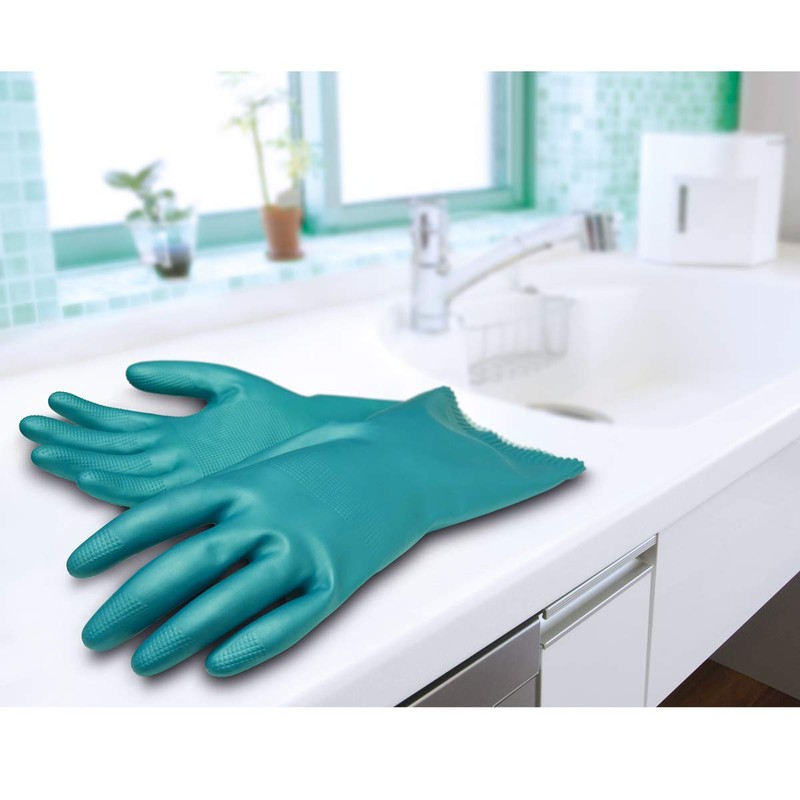 Spontex wash-ups, dishwashing gloves with anti-slip profile, optimal crockery control,