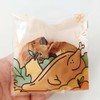 XVYLFZNP 100pcs Thanksgiving Cookie Treat Bags Autumn Turkey Cellophane Treat