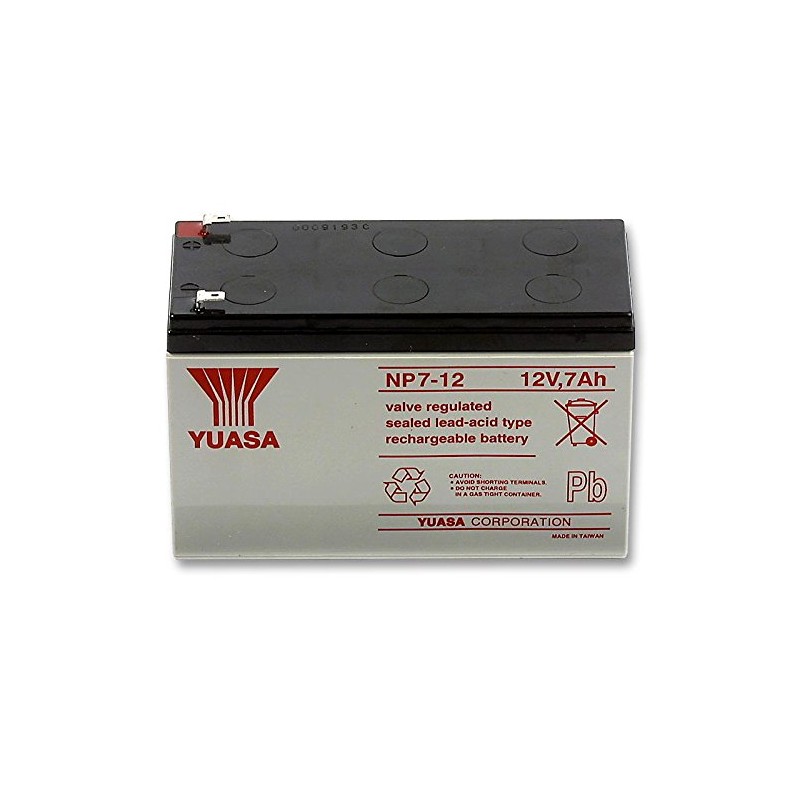 Yuasa - NP7-12 AGM S65-12V 7.0Ah - Sealed Lead Acid