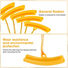 5 Pcs Rim Protector Wheel Rim Saver Tire Changer Guard Fixing Tyre Rim Cover (Color : Orange)