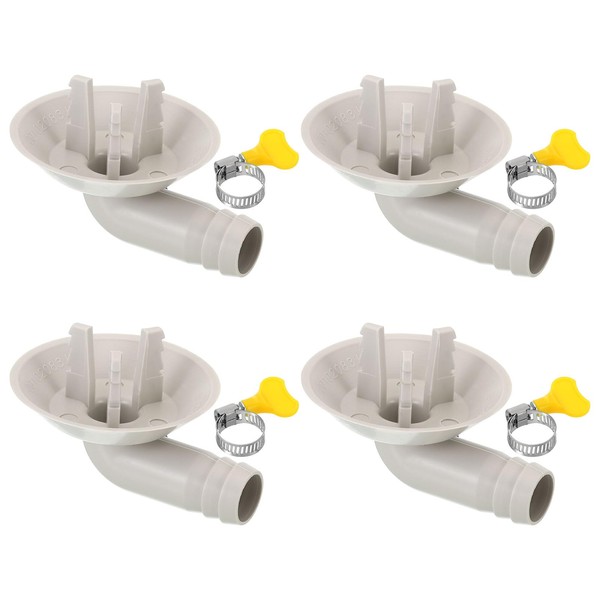 PATIKIL 25mm Air Conditioner Drain Hose Connector, 4 Pcs Universal