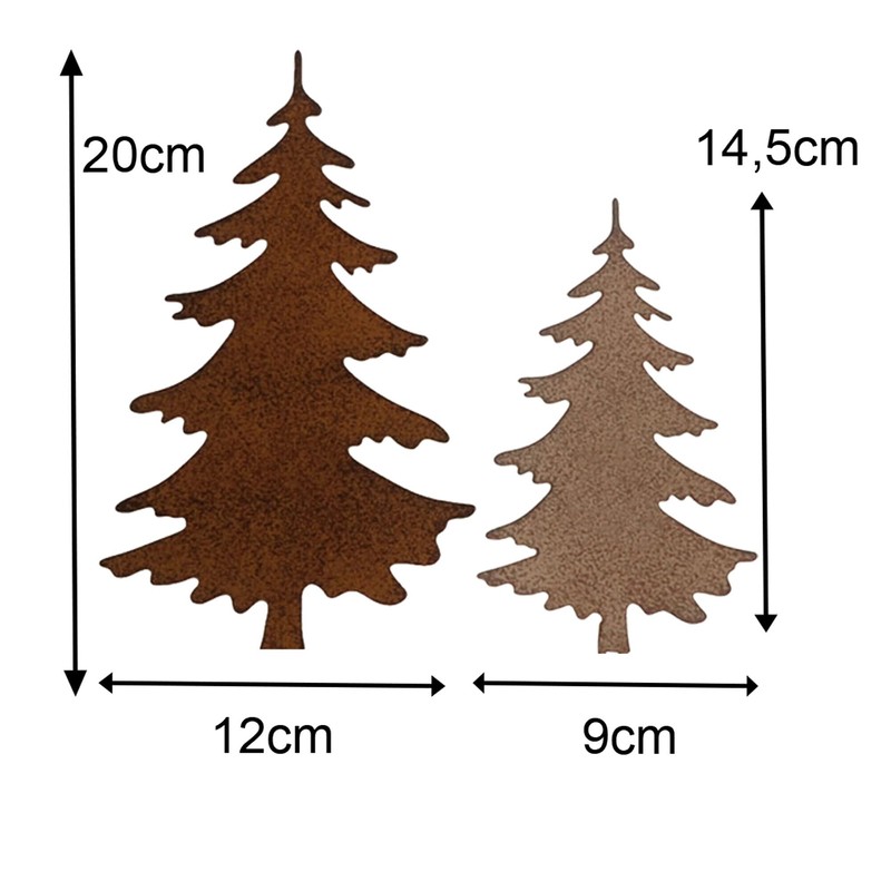 Storm's Gartenzaubereien Garden Stake Wild Boar Figures with Fir Trees