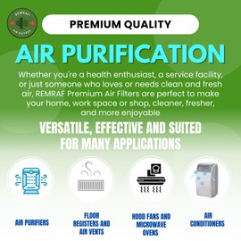 Cut to Fit Universal Activated Carbon Filter Sheet for Vents, Hood Fans, Air Purifiers, Air Conditioners, Helps Filter Dust, Lint, Dander, Fumes, Smoke, Voc's and Much More 16"x48" (2-PACK)