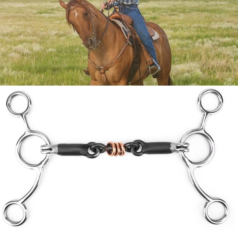 Horse bits, Black Horse Chew, Horse Snaffle,Stainless Steel Gag Bit