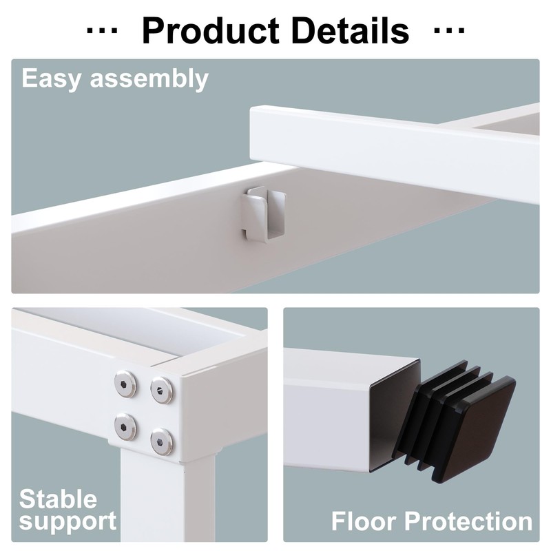 DiaOutro 18 Inch Twin XL Bed Frame Heavy Duty No