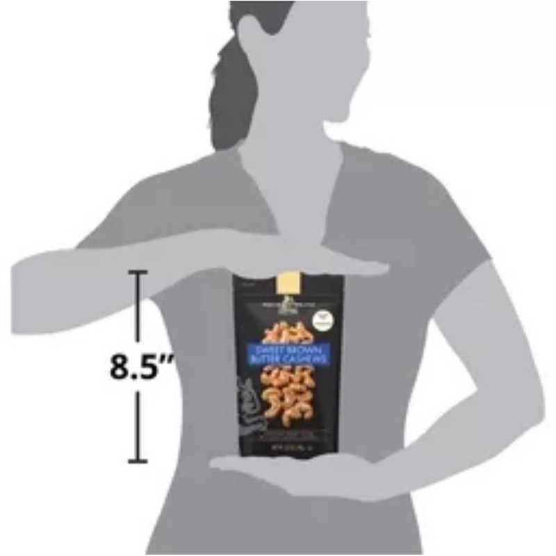 Squirrel Brand Sweet Brown Butter Cashews 3.5oz (3 bags)