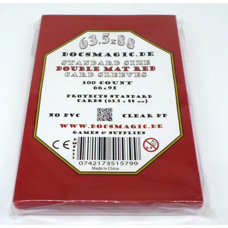 docsmagic.de Double Mat Card Sleeves Standard – Black Blue Green