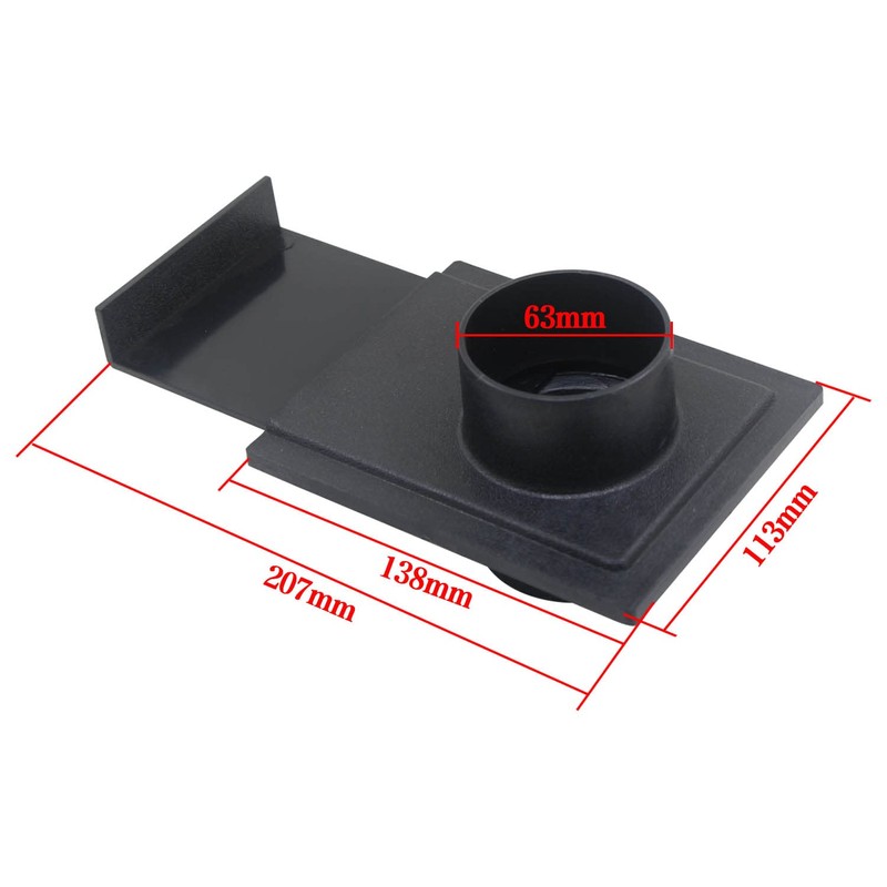 Blast gate for dust Collection Systems for Woodworking OD63mm Shut