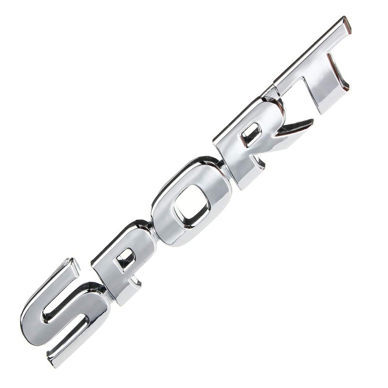 MOMOALA 3D SPORT Chrome ABS Car Trunk Badge Emblem Decor