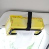 XUNQUCOM Black Car Tissue Box Holder for Car Visor and