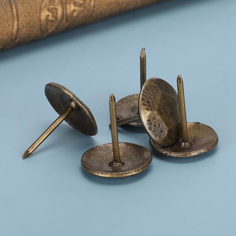 30pcs Drum Tacks Retro Decorative Nails Antique Decorative Nails Wooden
