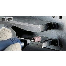 TRUSCO MP-581P Whetstone PA with Shaft, Cylindrical Diameter 0.7 x Width 1.5 x Shaft 6#60, 5 Boxes (PK)