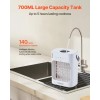 Portable Air Cooler 700ml Water Tank 3 Speeds Fan Household