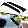 2pcs Rear Window Side Spoiler Canard Wing Glossy Black Replacement