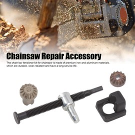 Yuecoom 2 Set Chain Tensioner Adjustment Set, Practical Tensioner Repair Parts Made of Iron Aluminium, Chain Tensioner Repair Assembly Kit for Chainsaw