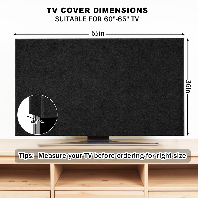 TV Cover for Moving 60"-65" TV Screen Protector Cover and