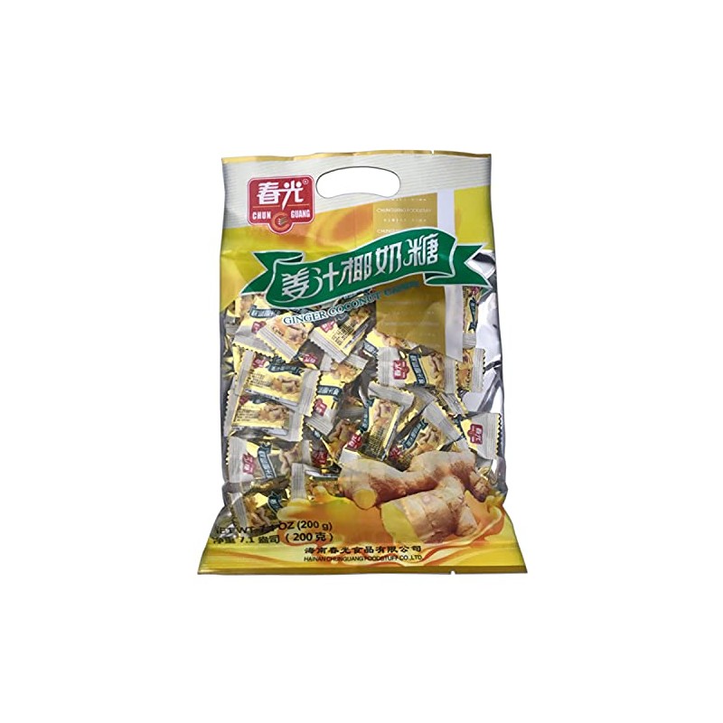 Chun Guang Ginger Coconut Candy 7.05 Ounce From China