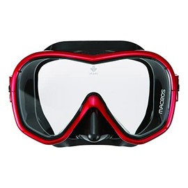 IKARI AM-165 Swim Glasses Snorkeling Diving Mask for Men Macross Made in Japan Shiny Red