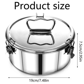 OKYMOTOR 2 Pack Flan Mold with Lid, Flanera Flan Mold 7.5×7.5×3in, Capacity 1.5 QT Baking Flan Maker, Flan Pan Stainless Steel with Lid and Handle for Fast Pot Making Cheesecake Cupcake Pudding