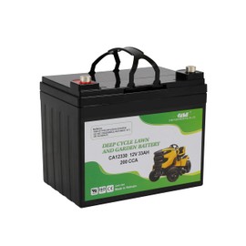Casil Deep Cycle U1 200 CCA SLA Lawn Mower Battery - 12V Battery Lawn Mower, Lawn Tractor Battery for Craftsman, Cub Cadet, Toro, John Deere Mowers - BCI Group U1, TCA25015, 725-17335, 163465