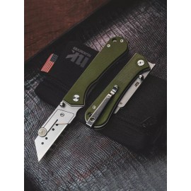 Nuknives U23 Kumpanter Folding Utility Knife G10 OD green Nuknives