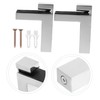 Operitacx 2pcs Adjustable Glass Shelf Brackets Supports for Thickness Stable
