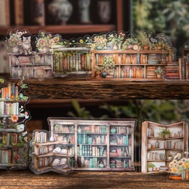 Scrapbooking Stickers, Bullet Journal Accessories Stickers, Books Themed Stickers, Decorative for Journaling, Planners, Photo Album (Reading Corridor)