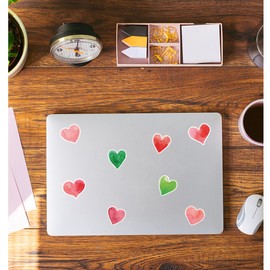 Valentine's Day Stickers 50 Pcs Heart Love Waterproof Vinyl Decals for Water Bottles Bicycle Laptop Refrigerator Luggage Computer Mobile Phone Skateboard Bike Décor (Heart Love)