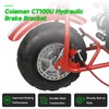 XIKOBY Chrome Hydraulic Brake Caliper Bracket Mount Kit Compatible with