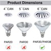 Ivyemons PAR38 Flood Light Bulbs - 4 Pack 150W PAR38