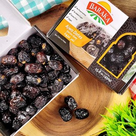 Baraka Ajwa Dates | Vegan Dates | Naturally Sweet |Fat-Free High Fiber Superfood No Preservatives, No Additives, 15.8 oz (Pack of 1)