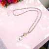 Retractable Beaded Teacher Lanyard for Women with Id Holder Badge