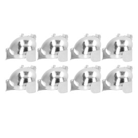 8pcs Candle Snuffer Automatic Candle Decoration Metal Clip Wick Flame Candle Snuffer Silver