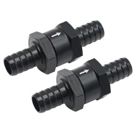 Hoypeyfiy 1/2 Inch Fuel Check Valve Suitable for Vacuum Systems Carburetors and Low Pressure Fuel Systems, 2PCS,OD 12mm