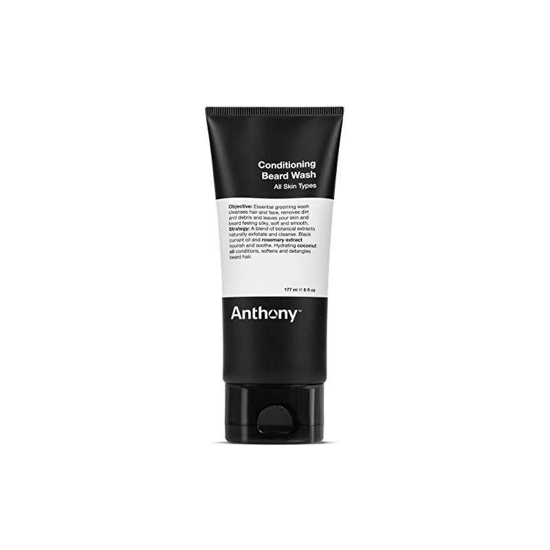 Anthony Acondicionador Barba Wash, 6 onzas líquidas